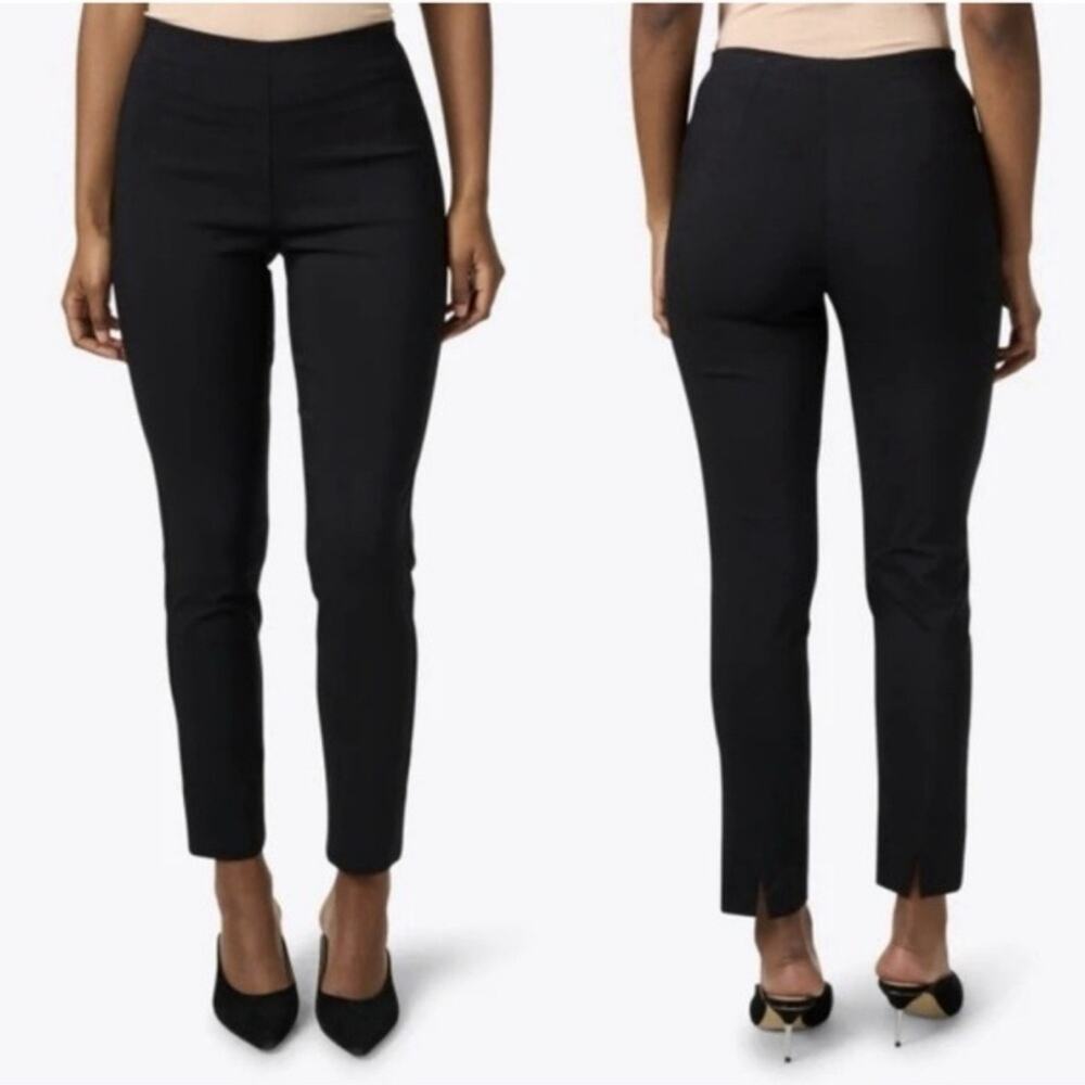 PEARL By Lela Rose Equestrian Black Fitted High Rise Riding Pants Trousers 2